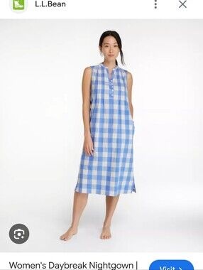 L.L.Bean Daybreak Sleeveless Nightgown